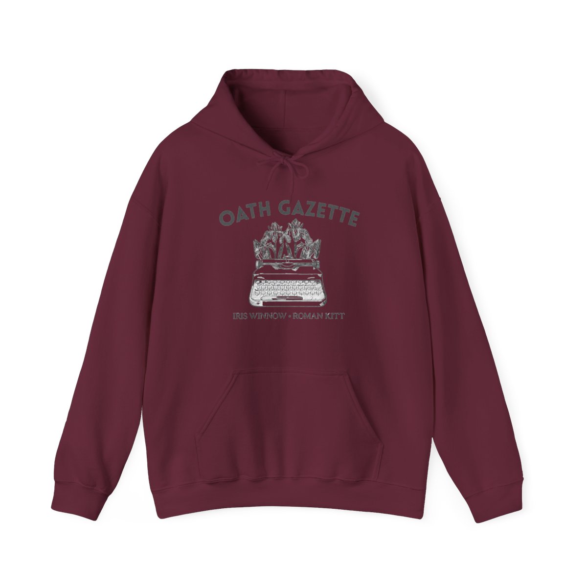 Buy Divine Rivals Hoodie, YA Romantasy Fantasy, Bookish Hoodie, Rebecca Ross Shirt, Oath Gazette Hoodie, Iris Winnow Shirt, Bookish Merch Online in India - alternate angle 4, merchandise