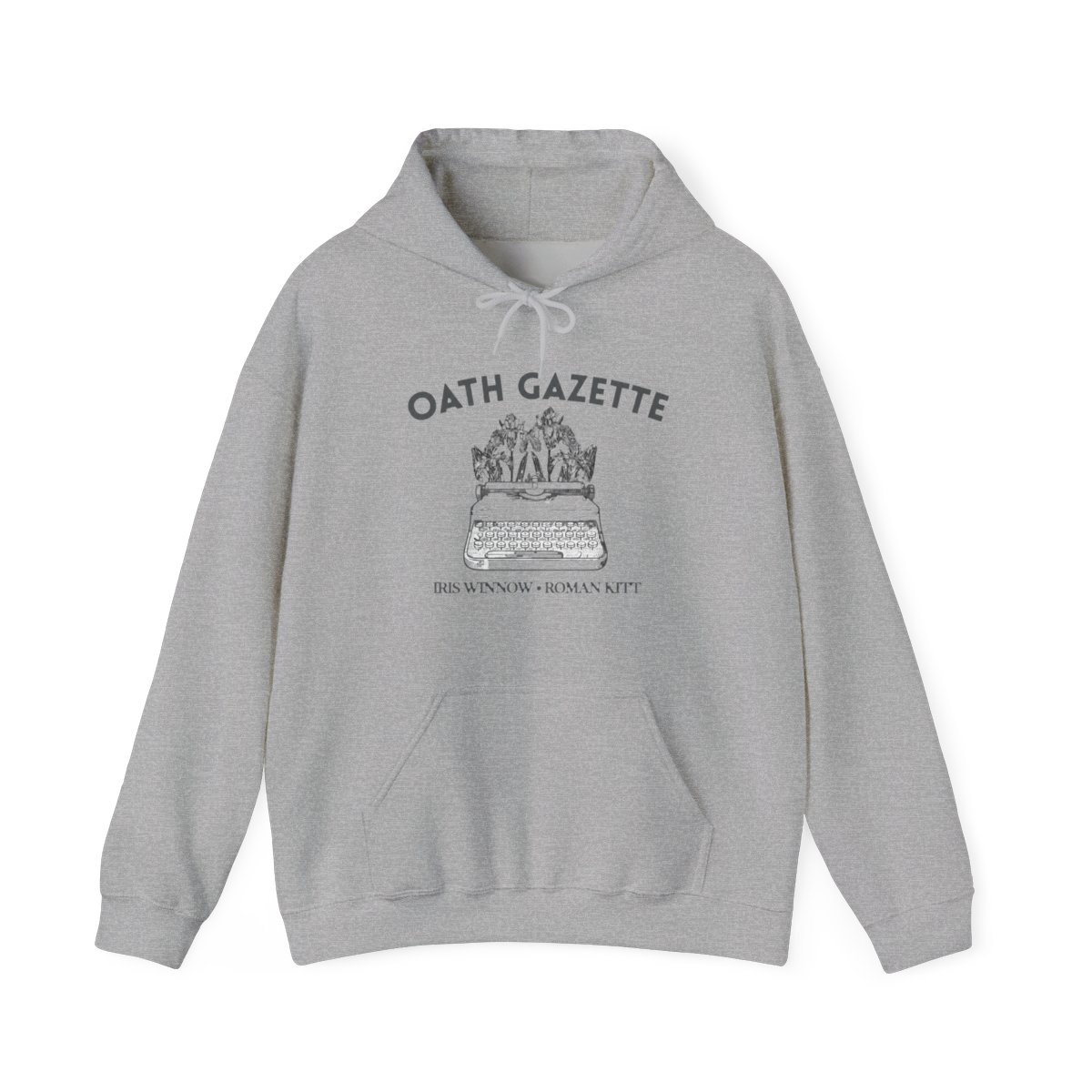 Buy Divine Rivals Hoodie, YA Romantasy Fantasy, Bookish Hoodie, Rebecca Ross Shirt, Oath Gazette Hoodie, Iris Winnow Shirt, Bookish Merch Online in India - alternate angle 2, merchandise