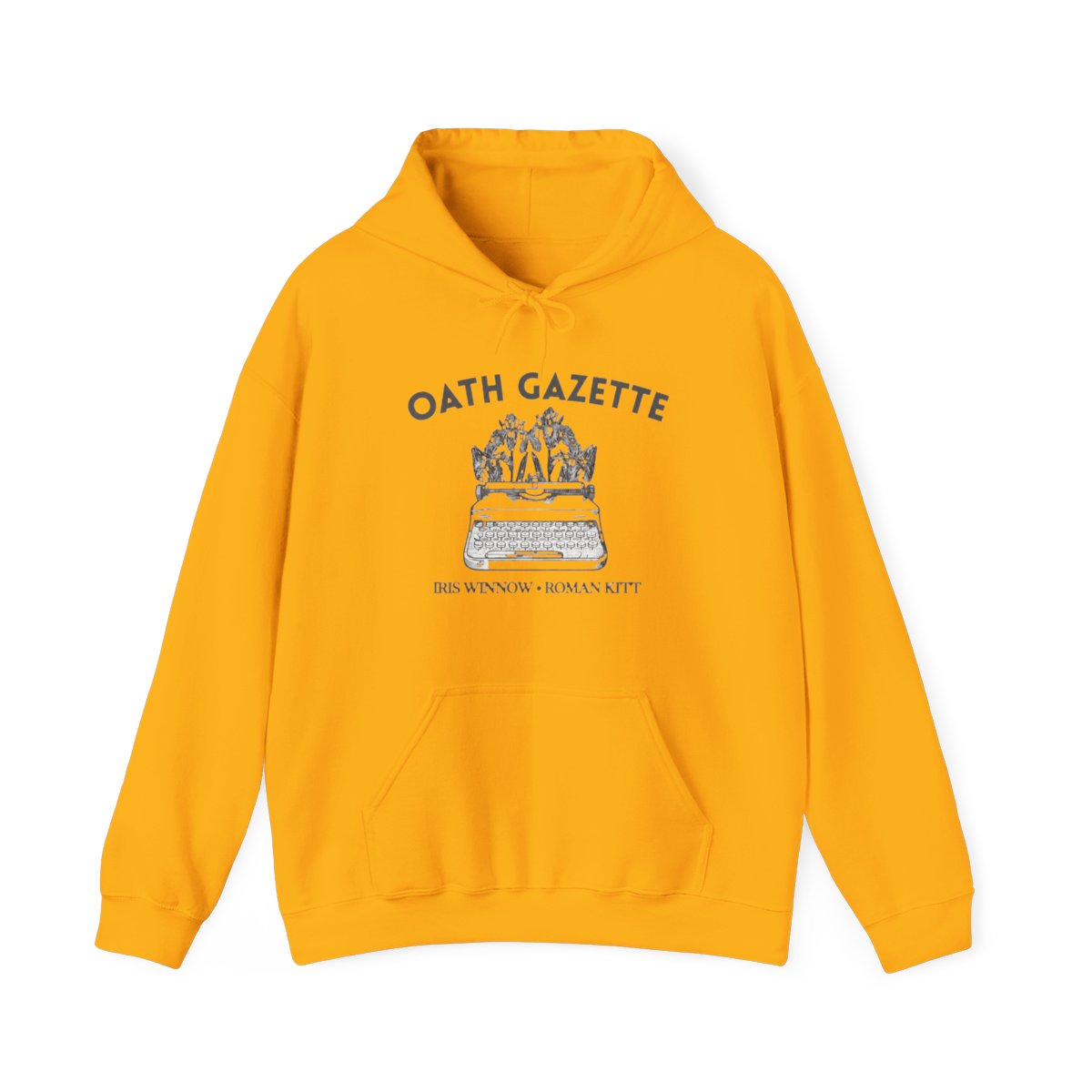 Buy Divine Rivals Hoodie, YA Romantasy Fantasy, Bookish Hoodie, Rebecca Ross Shirt, Oath Gazette Hoodie, Iris Winnow Shirt, Bookish Merch Online in India - alternate angle 3, merchandise